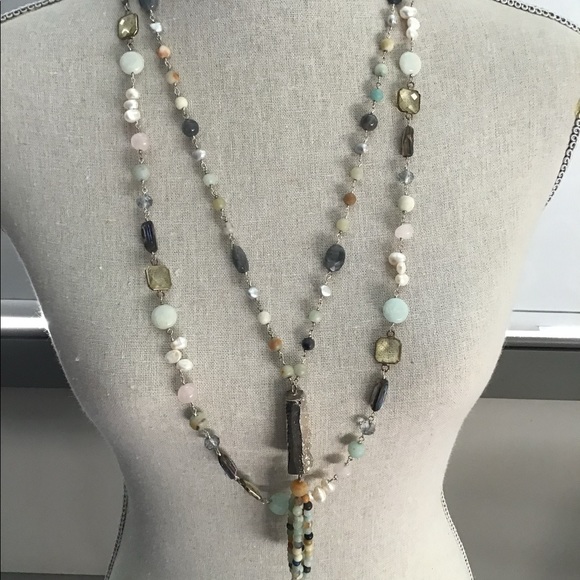 2 necklaces made with semi precious stones. Each necklace is sold separately. - Picture 3 of 5